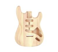 RuiJOTWAT Corpo della chitarra ST non rifinito in legno massello di pioppo Pickup SSS