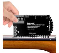 RuiJOTWAT Righello per misurare l'altezza delle corde della chitarra Righello in acciaio inossidabile Righello per l'altezza delle corde Strumento per accordare la chitarra