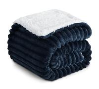 RUIKASI Plaid Coperta Pile Matrimoniale - 150x200 cm Coperta Termica Invernale Sherpa Morbida per Divano e Letto Matrimoniale, Blu