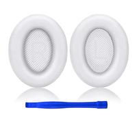 Ruikdly Cuscinetti Auricolari di Ricambio per Bose QuietComfort 35 II QC35 QC25 QC15, AE2 AE2i AE2w SoundTrure SoundLink - Imbottiture per Cuffie (Bianco)