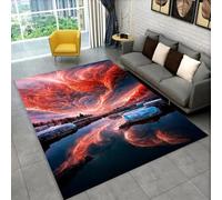 RUILBJM 3D Cool Tornado Uragano Tempesta Stampato Tappetino Sedia da Gaming, Adolescenti Camera da Letto Antiscivolo Tappeto, Soggiorno Sala Studio Protezione per Pavimento (Color 6,160x230cm)