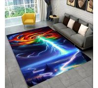 RUILBJM 3D Cool Tornado Uragano Tempesta Stampato Tappetino Sedia da Gaming, Adolescenti Camera da Letto Antiscivolo Tappeto, Soggiorno Sala Studio Protezione per Pavimento (Color 2,50x80cm)