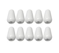 RuiLing 10pcs M3.5 Plastica 3 Vie Interruttore A Levetta Manopola Tappi Punta per Chitarra Elettrica Accessori Interruttore Cap Off-White