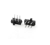 Ruilogod 10 PCS x 6 PCB PCB 2 Posizione 2P2T DPDT Mini interruttore a scorrimento orizzontale 0,5 A 50V DC