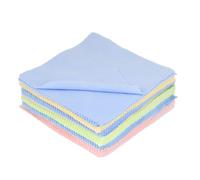 Ruilogod 100pcs 13cm x 13 cm Strumento di stoffa per cloth per occhiali per occhiali da vetro smerlato quadrato