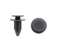 Ruilogod 100pcs Grigio Plastica Trim Fissaggio Clips Clip per auto Porta Bumper Rivet Fit 8.5mm Dia Hole