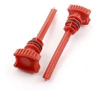 Ruilogod 2 pezzi di plastica rossa 18mm che collega il compressore d'aria del compressore d'aria del diavolo di ricambio 'aria 11 cm