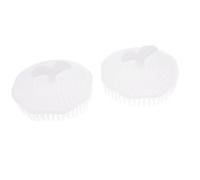 Ruilogod 2 pezzi in plastica bianca 3.4 "Diametro Diametro rotondo SHAMPOO Brushes Pettine