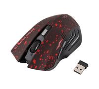 Ruilogod 2000DPI 5-Button Wireless Optical Gamer mouse Red w ricevitore USB per il computer portatile