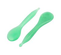 Ruilogod 2pcs Faux Jade Consiglio della del viso Raschiare Gua Sha di 'attrezzo di Verdi