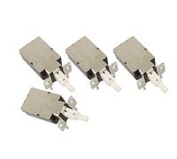 Ruilogod 4 PCS KDC-A11 AC 250 V 10A DPST Pulsante Pulsante Power Switch