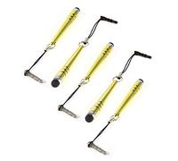 Ruilogod 6 PCS Penna del touch screen del touch screen del touch dello stilo del tono 'oro 6 PCS per il telefono cellulare