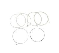 Ruilogod 6 pezzi bianco argento tono in lega di rame A306 corde per chitarra acustica