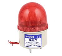 Ruilogod AC 220 V LED rosso rotante Lampeggiante Lampada industriale Lampada di avvertimento del segnale industriale