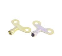 Ruilogod Acque rubinetto rubinetto 6.3mm quadrato a manopola del quadrato interruttore oro tono 2 pz