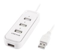Ruilogod Bianco Cover 4 Porte Mini Hub USB 2.0 per computer portatile PC