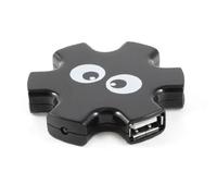 Ruilogod Black Computer Splitter Expansion USB 2.0 Hub 4 port Hub W 22 "Cable USB