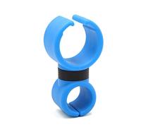 Ruilogod Blue Double C Shape rotating Air Air Vent Pulsante per cellulare supporto per telefono cellulare