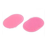 Ruilogod Capelli cuoio capelluto della testa di pettine Shampoo Brush 2 pezzi rosa