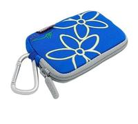 Ruilogod Carry fotocamera Digital Blue Borsa Custodia con moschettone. design universale Custodia fotocamera digitale è ideale per trasportare il vostro dispositivo digitale. Realizzato in m