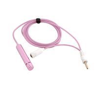 Ruilogod Connettore audio cantando 3.5mm Connettore cablato Stereo Stereo Mic Mini Microfono Viola per Phone PC