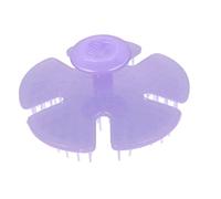 Ruilogod Cura cuoio capelluto della testa di di plastica Brush Shampoo Capelli pettine viola