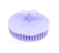 Ruilogod Cura cuoio capelluto della testa di Shampoo spazzola per capelli pettine viola chiaro