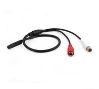 Ruilogod DC 6V-12V Security CCTV Tiny Microphone Voice Audio Pick Up Black