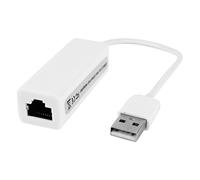 Ruilogod Ethernet Adapter Bianco veloce RJ45 8P8C USB per il computer portatile del taccuino