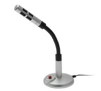 Ruilogod Flessibile 3.5mm Multimedia Tavolo microfono per PC Laptop