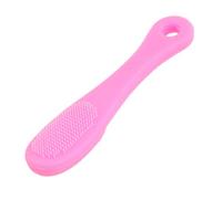 Ruilogod Fuchsia Silicone Finger Design Blackhead Nose Brush Pennello detergente