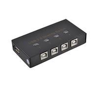 Ruilogod Interruttore di condivisione USB 2.0 per 4 PC per condividere scanner di stampa
