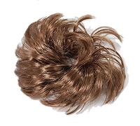 Ruilogod Marrone lucido pronto a indossare la parrucca del parrucchino del panino di Chignon per le signore