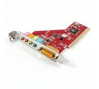 Ruilogod Midi Game Port da 15 Pin 4 3D audio stereo interno PCI scheda audio rosso rosso
