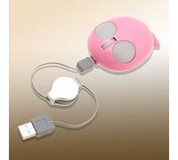 Ruilogod Mini Cat USB + PS / 2 Mouse ottico per notebook 800DPI