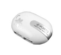Ruilogod New Wihte 4 Port High Speed USB 2.0 Adapter Hub Splitter per PC portatile