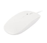 Ruilogod Notebook PC 1.3 metri di lunghezza del cavo USB2.0 Scroll Mouse ottico con filo bianco