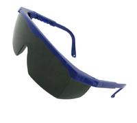 Ruilogod Occhiali di sicurezza di plastica della struttura blu 'obiettivo colorato per gli uomini