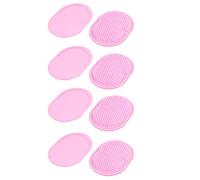 Ruilogod Ovale in plastica Forma Shampoo del cuoio capelluto pennello 8pz Rosa