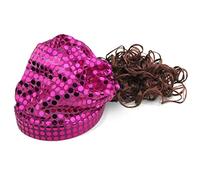 Ruilogod parrucca di cappello riccio della ragazza brillante della ragazza amaranta