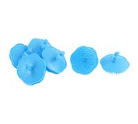 Ruilogod Pennello da del cuoio capelluto di pulizia dei capelli Pennello di shampoo 10pcs cielo blu