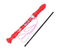 Ruilogod Plastica 6 Soprano Flute Recorder Clarinetto Rosso W way stick