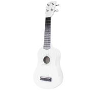 Ruilogod Principiante Plastica String Bianco Bianco Black Wooden Wooden 21 "Regalo per chitarra acustica
