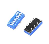 Ruilogod Righe 2pcs doppie elettronico 8 Ways 16 Pins Slitta Switch Tipo DIP chiave