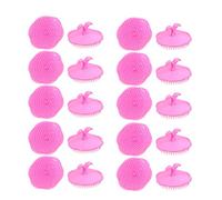 Ruilogod Shampoo cuoio capelluto testa Conditioner di pettine della spazzola di capelli 20Pcs Rosa