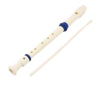 Ruilogod Strumento musicale 6 Woodnote Soprano Flute Recorder Bianco Blu