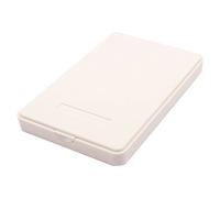 Ruilogod Taccuino in plastica USB 2.0 Disco rigido Disco Disco involucro esterno 2,5 pollici SATA HDD Case Bianco