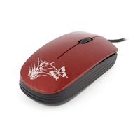 Ruilogod USB dei mouse ottici 3D Scroll Wheel del mouse Rosso per computer PC