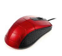 Ruilogod USB Mouse ottico 3D 2.0 Scroll Wheel del mouse Rosso per il PC del computer portatile