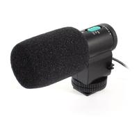 Ruilogod Videocamera DSLR MIC-109 Microfono stereo direzionale Microfono W con borsa da trasporto